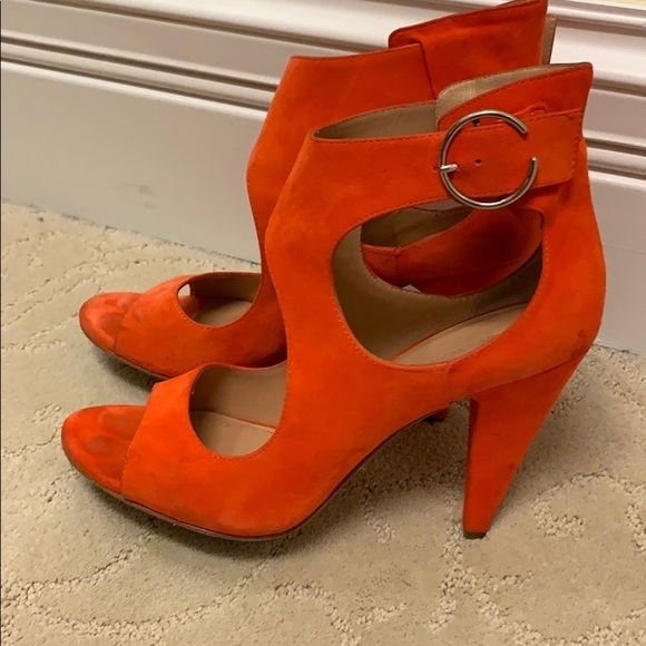 Sigerson Morrison Red Women's Suede Shoes Sz 9 - Picture 4 of 6